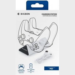 Ps5 Dualsense Controller Ladestation Med Usb-c - Dual - Bigben