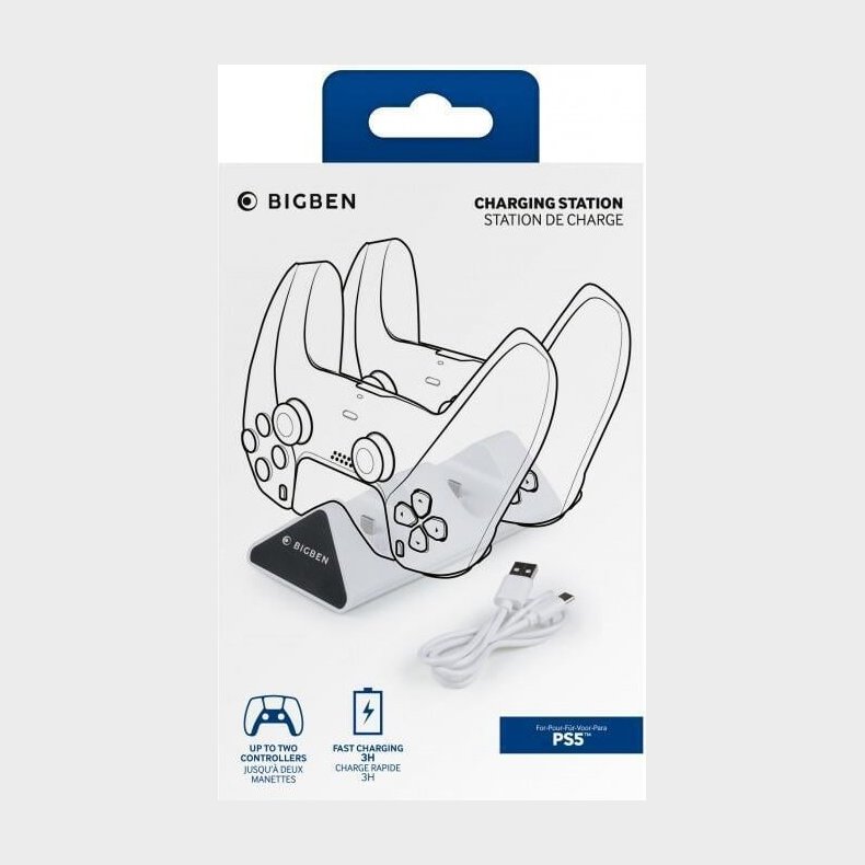 Ps5 Dualsense Controller Ladestation Med Usb-c - Dual - Bigben