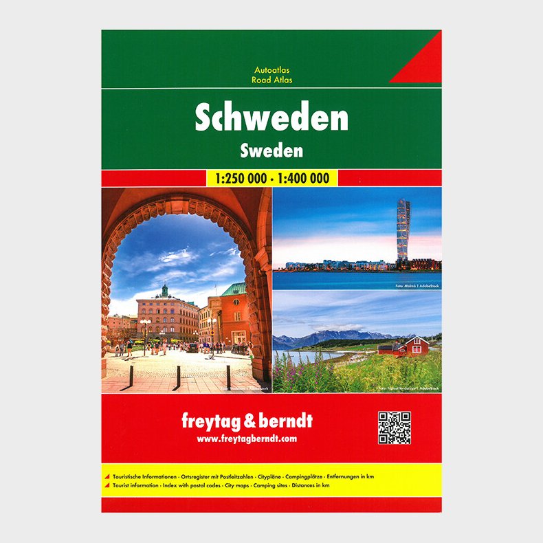 Freytag & Berndt - Schweden Autoatlas - English book