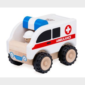 Wonderworld | Biler i tr, 1 stk Ambulance