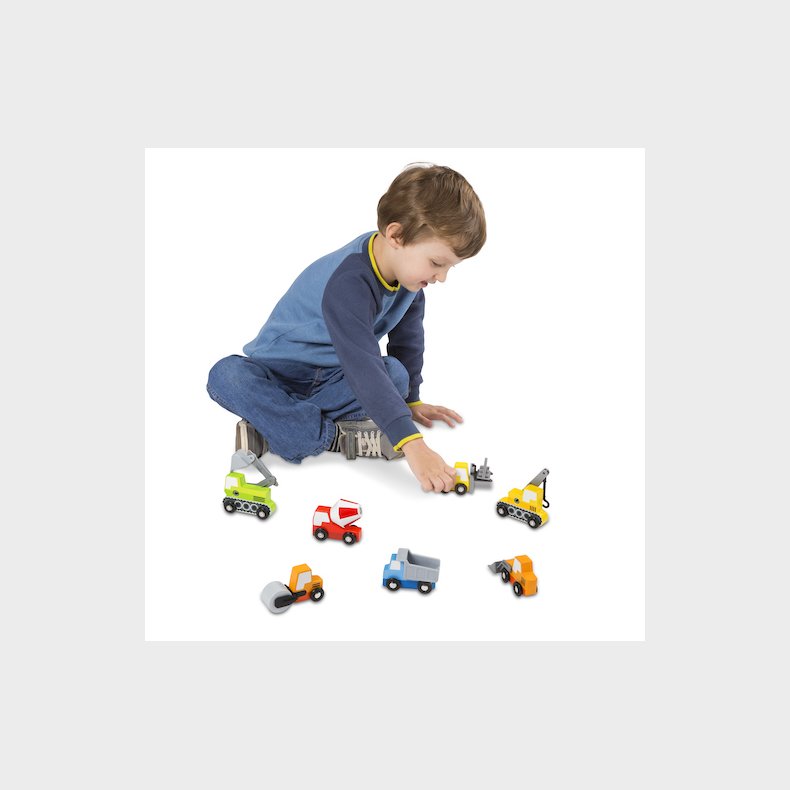 Melissa & Doug | Biler i tr - P byggepladsen