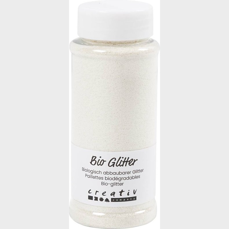 Bio-glitter - Hvid - 140 Ml