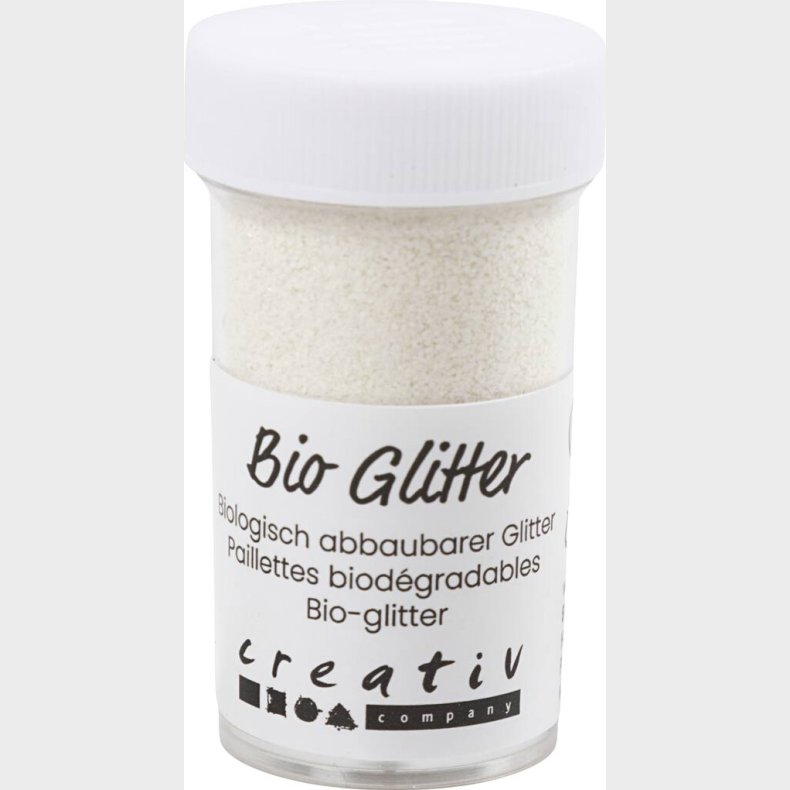 Bio-glitter - Hvid - 27 Ml