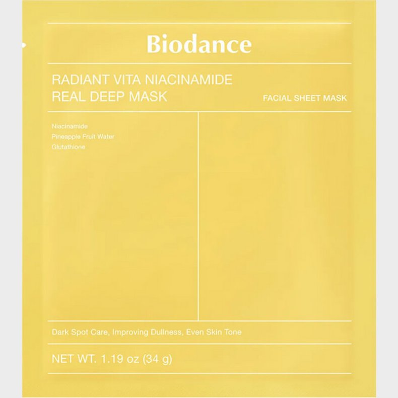 Biodance - Radiant Vita Niacinamide Real Deep Mask
