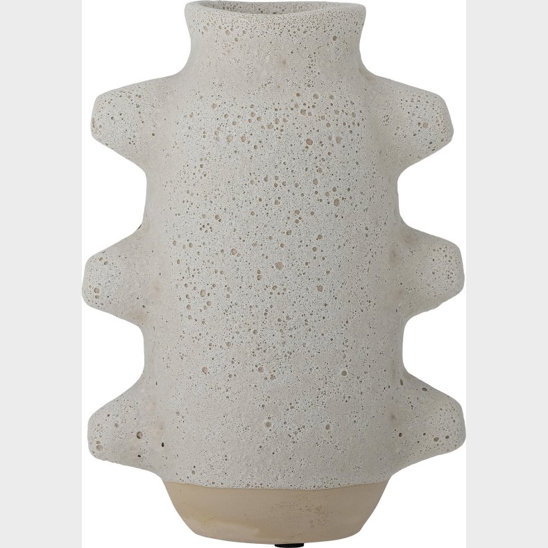 Bloomingville - Birka Vase - Hvid - Keramik - H 23 Cm