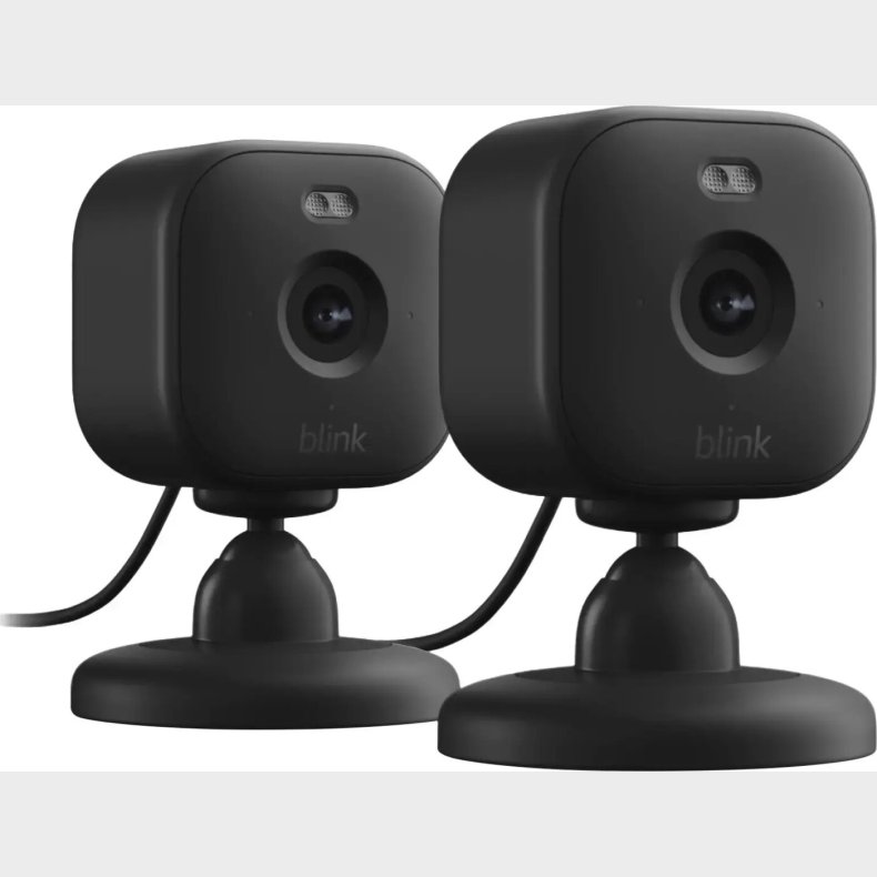 Blink - Mini 2 Smart Indoor Security Camera 2stk St Sort