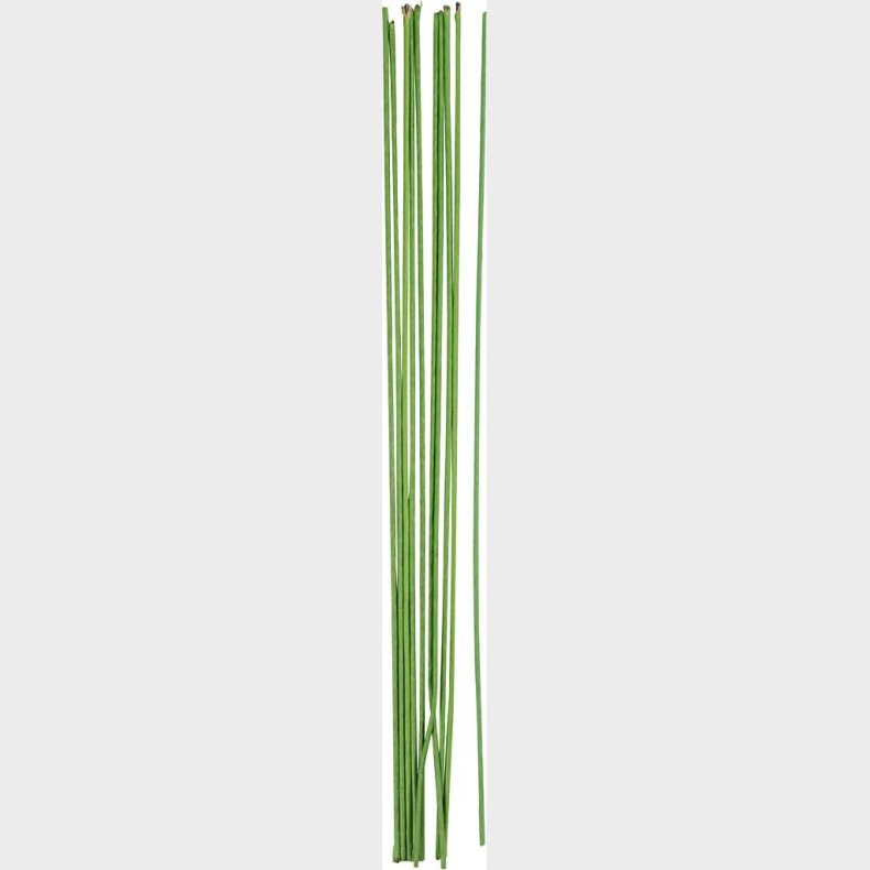 Blomsterstngel - L 30 Cm -  2 Mm - Grn - 20 Stk.