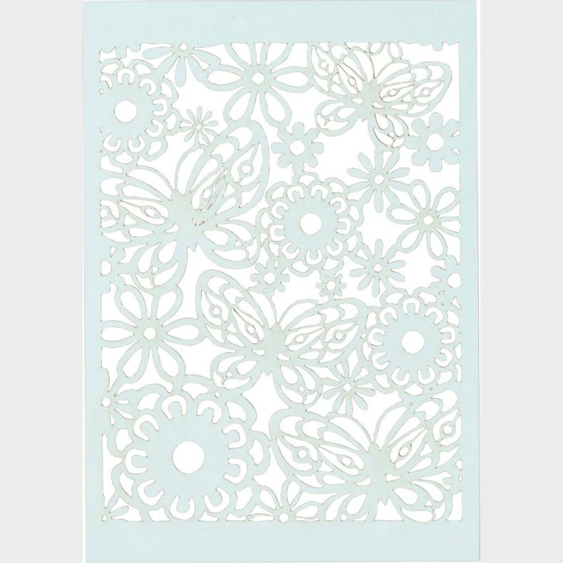 Blondekarton - 10,5x15 Cm - 200 G - Lysebl - 10 Stk.