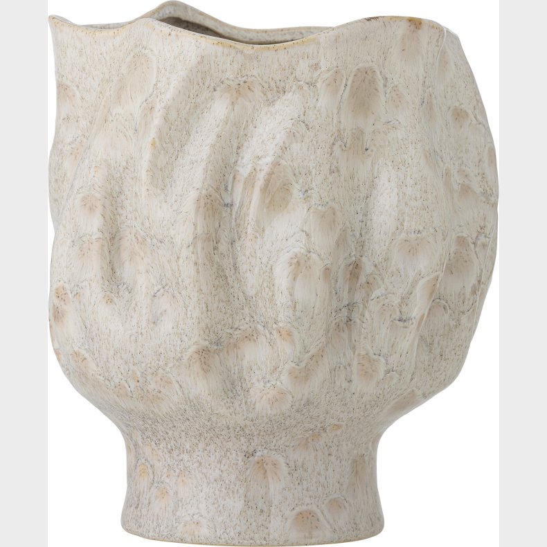 Bloomingville - Adair Vase - Hvid - Stentj