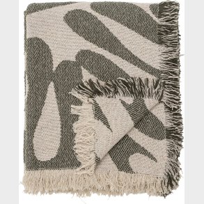 Bloomingville - Alk Plaid T�ppe - Gr�n - Genanvendt Bomuld