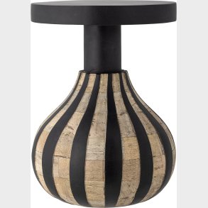 Bloomingville - Aloise Sidebord - Sort - Mango Tr� - Rundt