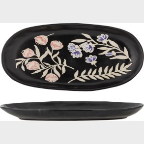 Bloomingville - Amberly Serveringsbakke - Sort - Stentj