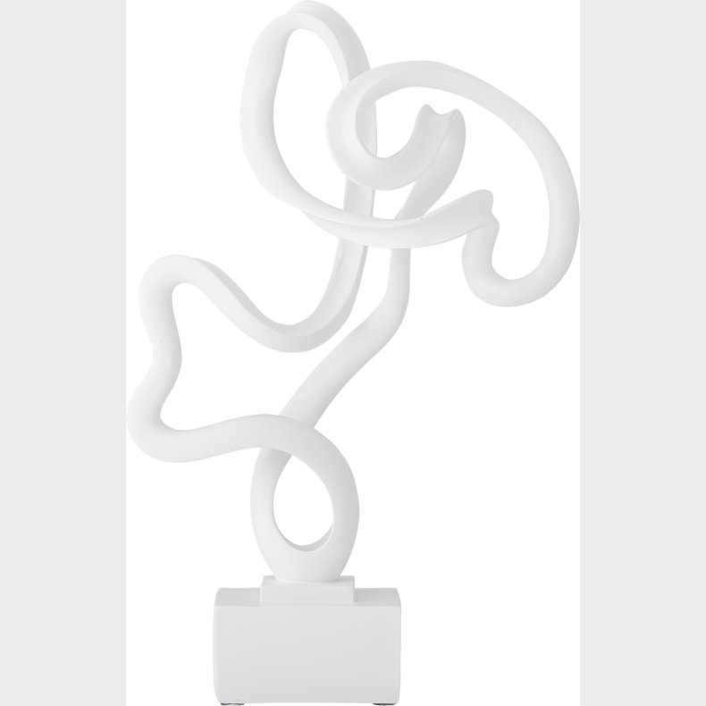 Bloomingville - Arista Dekoration - Hvid - Resin