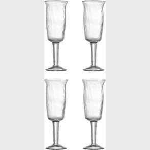 Bloomingville - Asha Vinglas - Klar - Genanvendt Glas - St Med 4