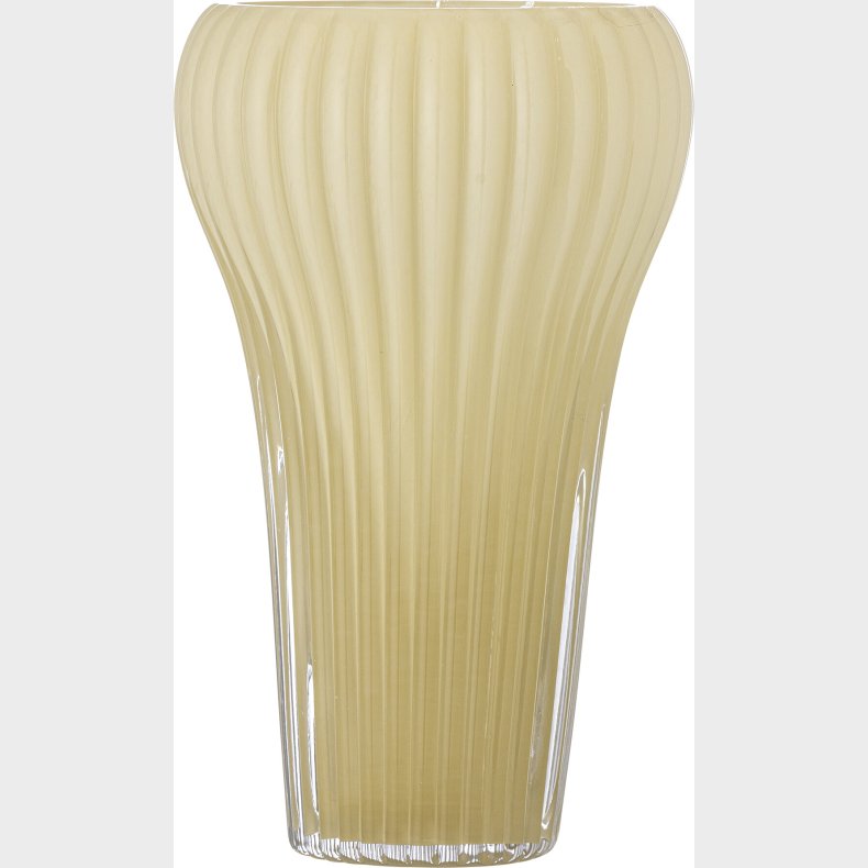 Bloomingville - Averie Vase - Gul - Glas