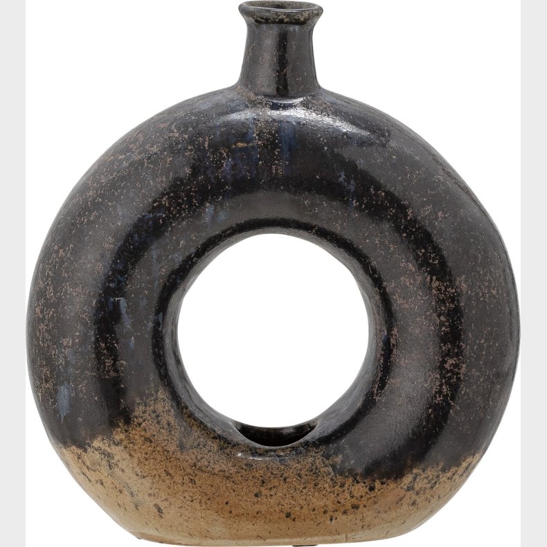 Bloomingville - Baldvin Deko Vase - Brun - Stentj Keramik