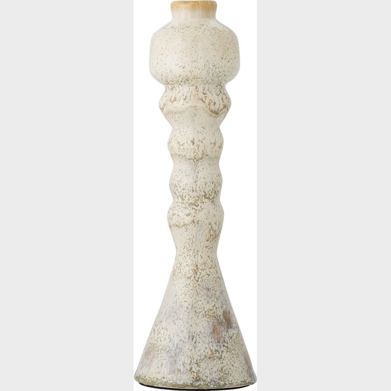 Bloomingville - Bancroft Lysestage - Hvid - Terrakotta