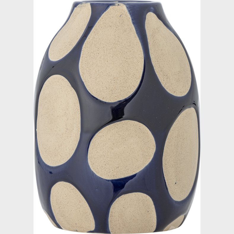 Bloomingville - Bashir Vase - Bl� - Stent�j - 14,5x20 Cm