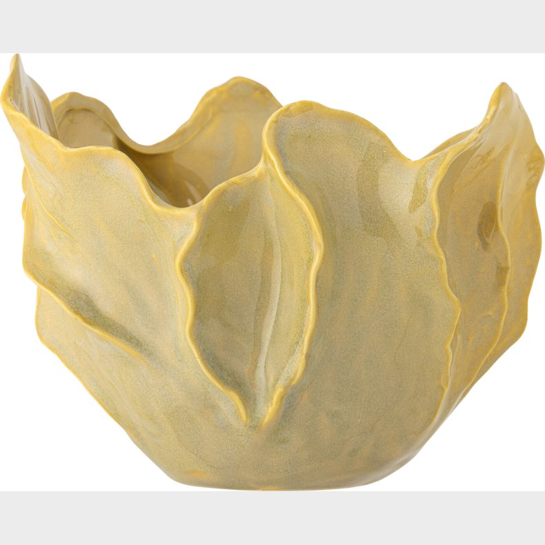 Bloomingville - Bastien Skl - Gul - Stentj Keramik