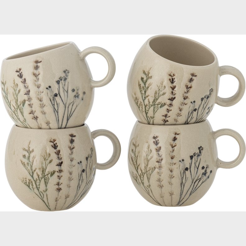 Bloomingville - Bea Krus - Natur - Stentj Keramik - 4 Stk