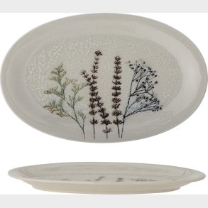 Bloomingville - Bea Serveringsfad - Natur - Stentj Keramik