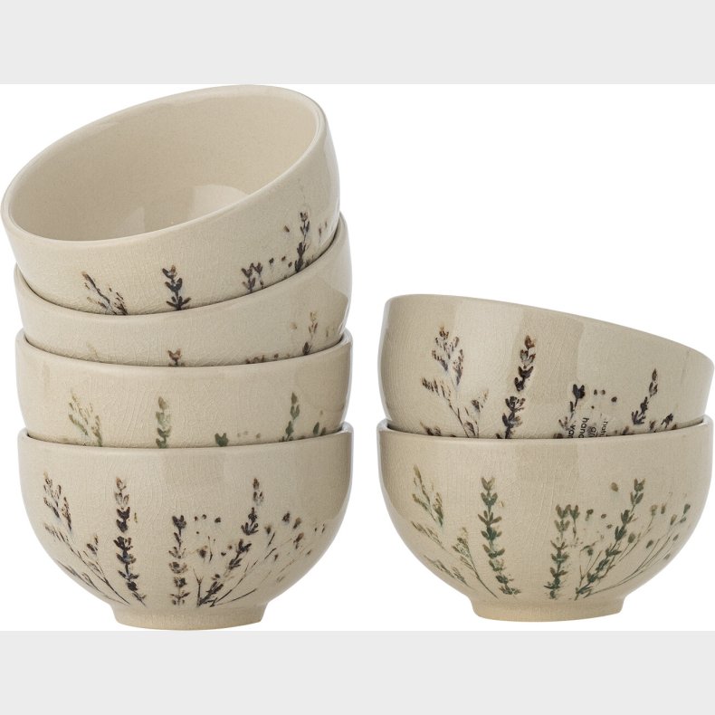 Bloomingville - Bea Skl - Natur - Stentj Keramik - 6 Stk