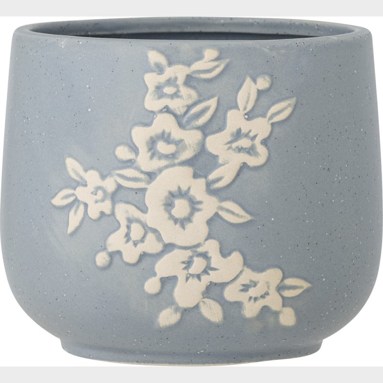 Bloomingville - Betino Urtepotteskjuler - Bl - Stentj Keramik