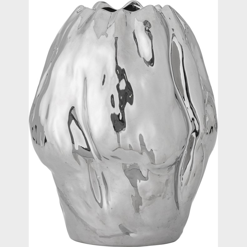 Bloomingville - Bobby Vase - Slv - Stentj