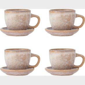 Bloomingville - Brenta Kopper Med Underkop - 8 Dele - Rosa