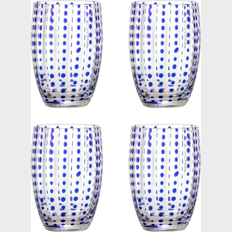 Bloomingville - Brinley Drikkeglas - Bl - Glas - St Med 4