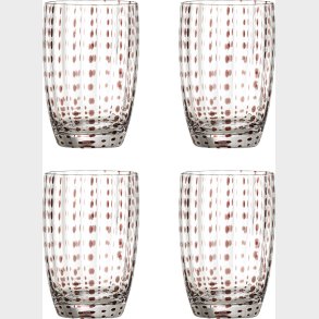 Bloomingville - Brinley Drikkeglas - Brun - Glas - St Med 4