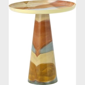 Bloomingville - Brooke Sidebord - Gul - Metal - Rundt