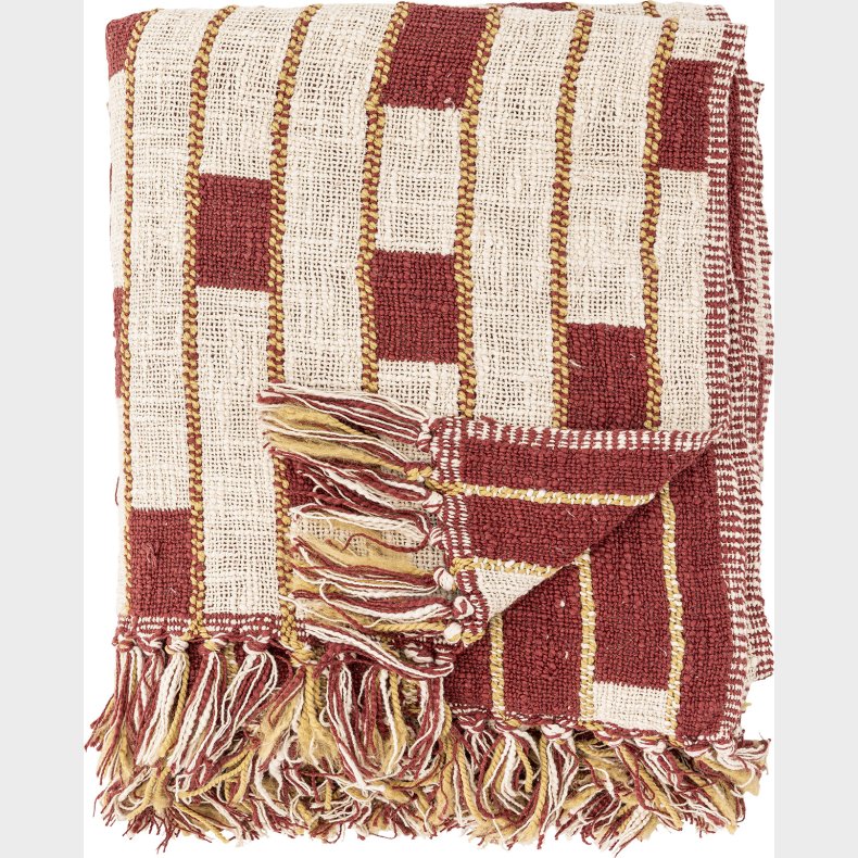 Bloomingville - Cang Plaid - Rd - Bomuld