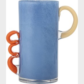Bloomingville - Carlie Vase - Bl� - Glas - 25x12,5 Cm