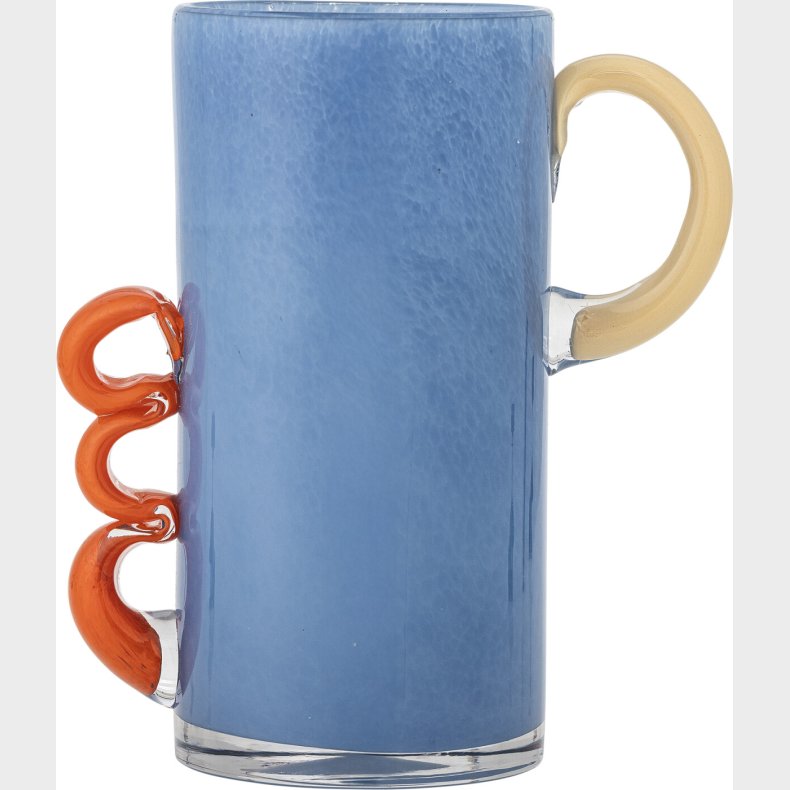 Bloomingville - Carlie Vase - Bl� - Glas - 25x12,5 Cm