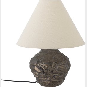 Bloomingville - Carolla Bordlampe Med Skrm - Brun - Keramik
