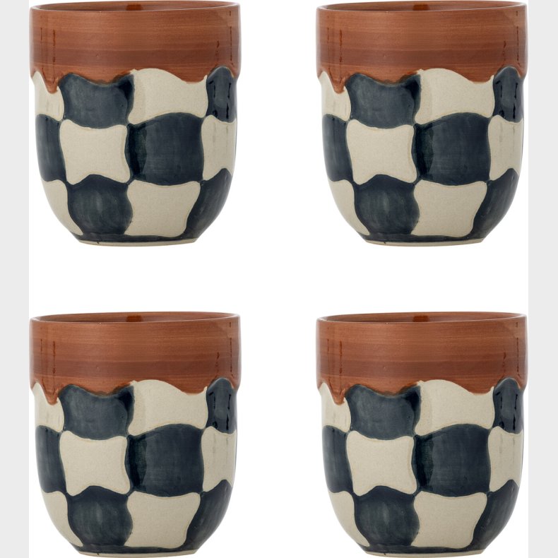 Bloomingville - Check Kop - Bl - Stentj - St Med 4