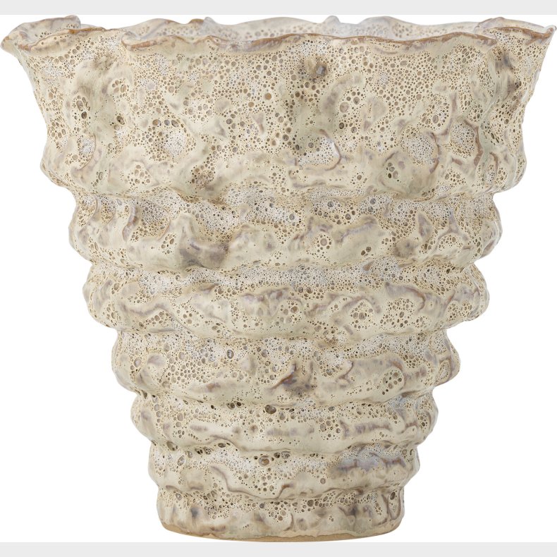 Bloomingville - Colleen Urtepotteskjuler - Hvid - Stentj