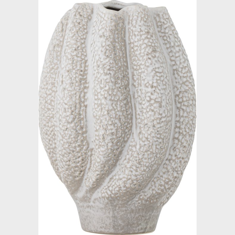 Bloomingville - Cove Vase - Hvid - Stentj Keramik