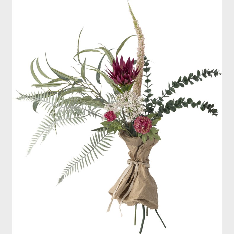 Bloomingville - Crown Buket - R?d - Kunstige Blomster