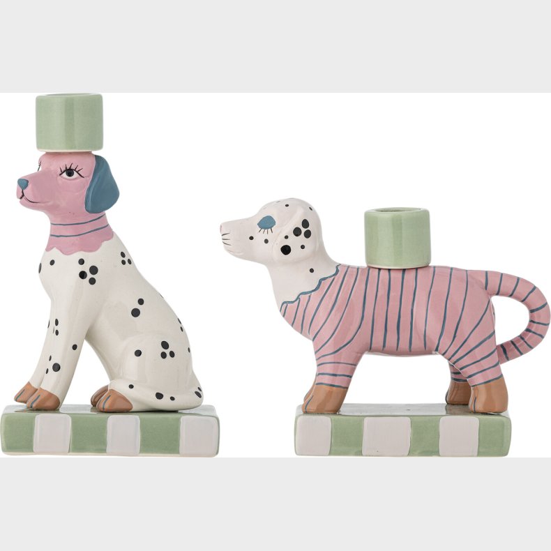 Bloomingville - Doglie Lysestage - Rosa - Stentj - St Med 2