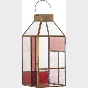 Bloomingville - Drew Lanterne - Rosa - Glas