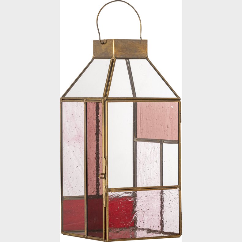 Bloomingville - Drew Lanterne - Rosa - Glas