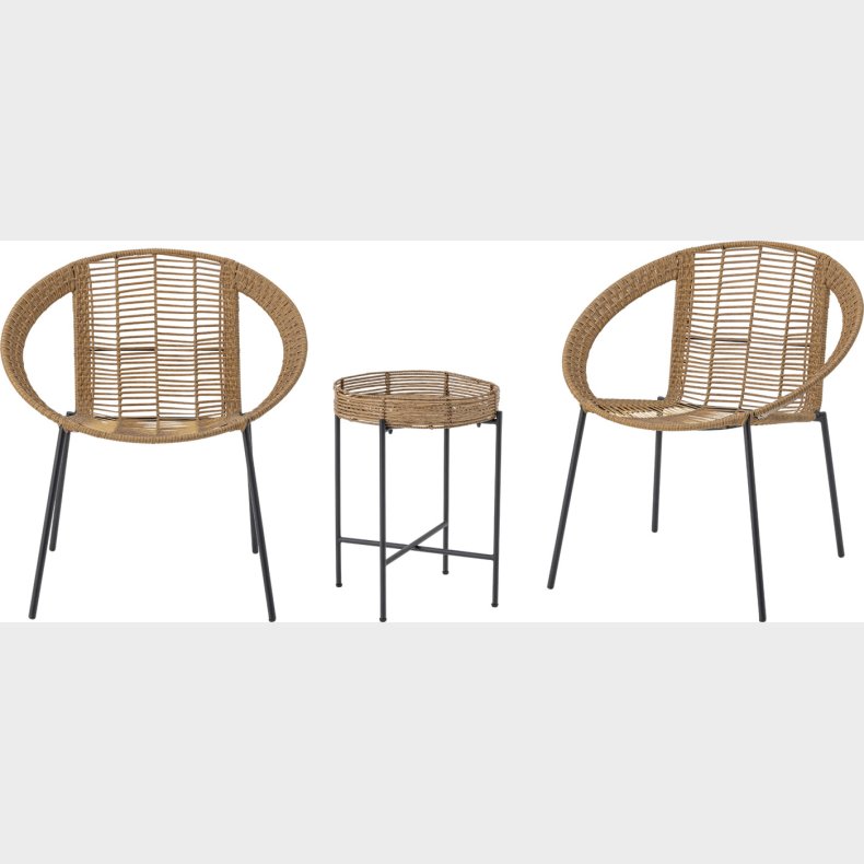 Bloomingville - Dudine Lounge S�t - Natur - Polyrattan - S�t Med 3