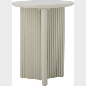 Bloomingville - Edith Rundt Sidebord - Fyrretr - Hvid