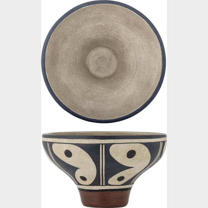 Bloomingville - Elfrida Skl - Sort - Terrakotta