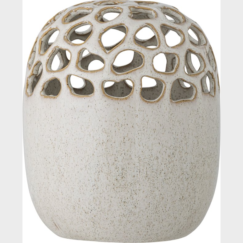 Bloomingville - Elissa Vase - Natur - Stentj Keramik - H 19 Cm