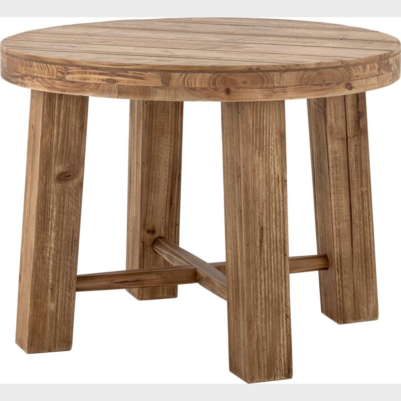 Bloomingville - Emmett Rundt Sofabord - Mdf Og Fyrretr - Brun