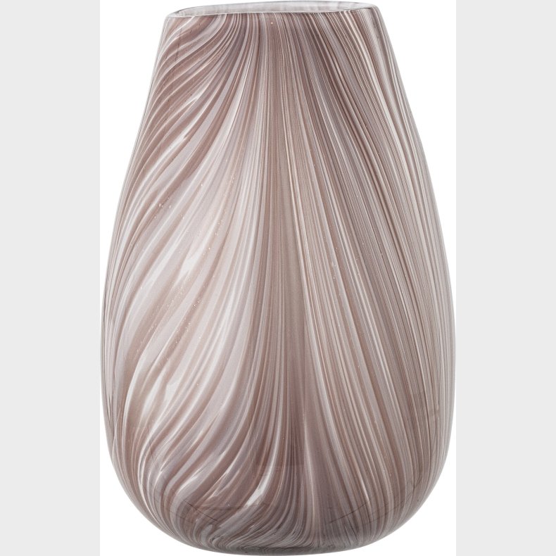 Bloomingville - Ennis Vase - Rosa - Glas - H 22,5 Cm