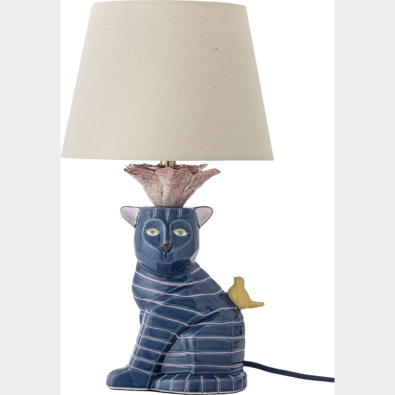 Bloomingville - Eri Bordlampe - Bl� - Stent�j Keramik